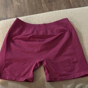Women's Maroon Bike Shorts